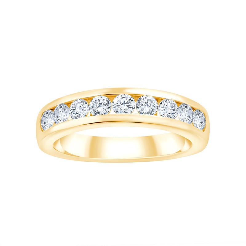 ALLIANCE ÉVIDENCE SERTI RAIL 9 DIAMANTS 0.80 CT