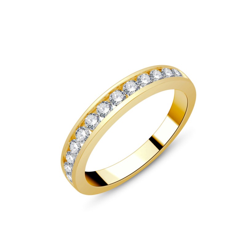 ALLIANCE ÉVIDENCE SERTI RAIL 13 DIAMANTS 0.50 CT
