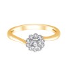 BAGUE MARGUERITE RONDE ASYMÉTRIQUE