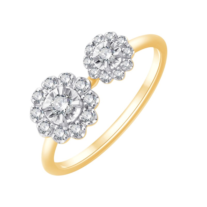 BAGUE MARGUERITE DUO RONDE