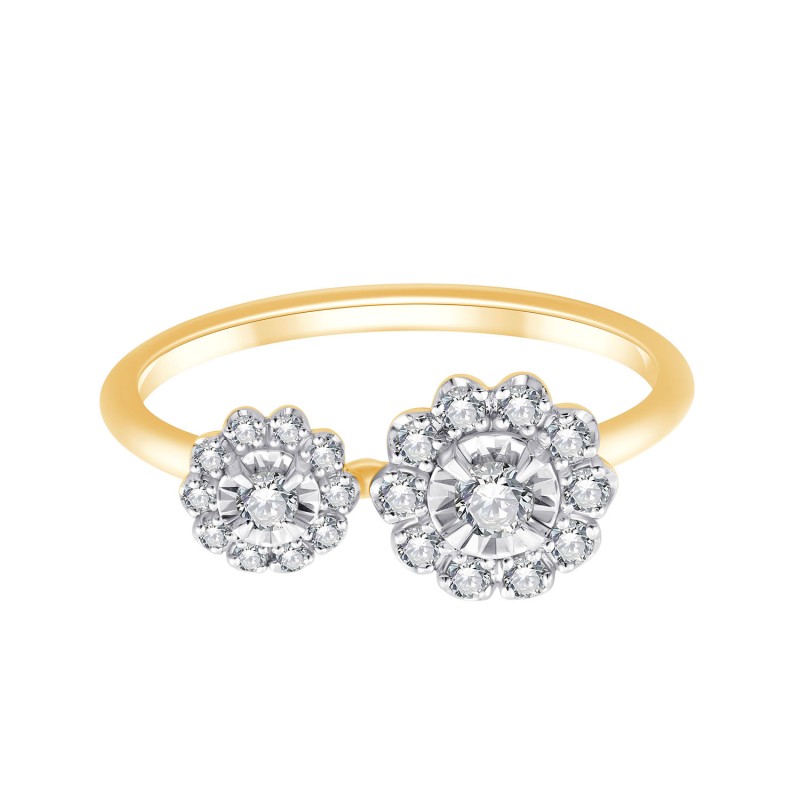 BAGUE MARGUERITE DUO RONDE