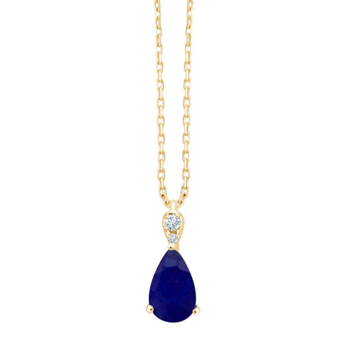 EMMY SAPPHIRE AND DIAMOND NECKLACE