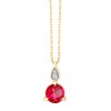 ERIN RUBY AND DIAMOND NECKLACE