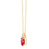 MAGGIE RUBY AND DIAMOND NECKLACE
