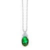 COLLIER MAGGIE ÉMERAUDE ET DIAMANT