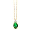 COLLIER MAGGIE ÉMERAUDE ET DIAMANT