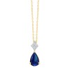 COLLIER GEORGIE SAPHIR ET DIAMANT