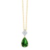 COLLIER GEORGIE EMERAUDE ET DIAMANT