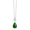 GEORGIE EMERALD AND DIAMOND NECKLACE