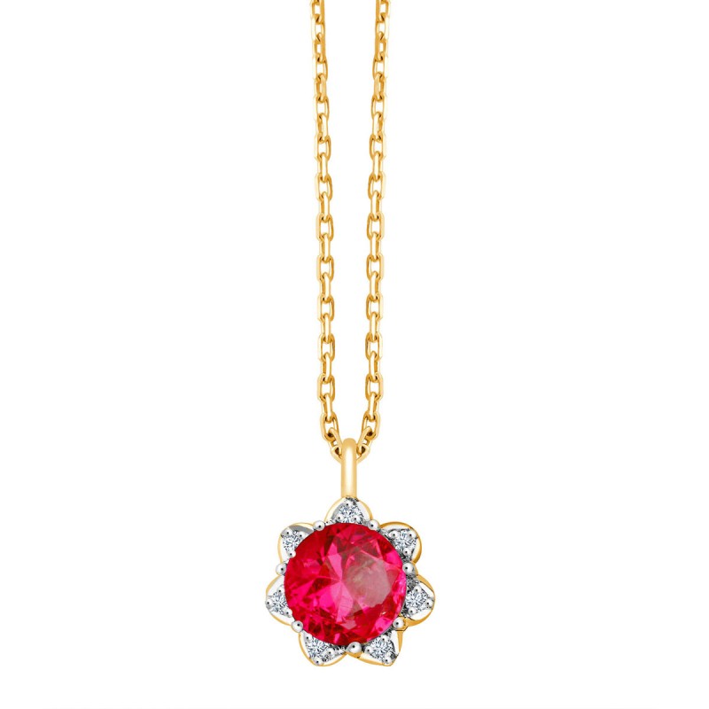 JORDANA RUBY AND DIAMOND NECKLACE