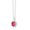 COLLIER JORDANA RUBIS ET DIAMANT