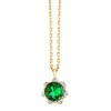 JORDANA EMERALD AND DIAMOND NECKLACE