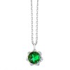 JORDANA EMERALD AND DIAMOND NECKLACE
