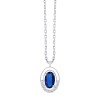 COLLIER LEILA SAPHIR ET DIAMANT