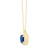 COLLIER LEILA SAPHIR ET DIAMANT