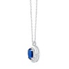 COLLIER LEILA SAPHIR ET DIAMANT