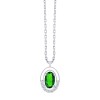 COLLIER LEILA ÉMERAUDE ET DIAMANT