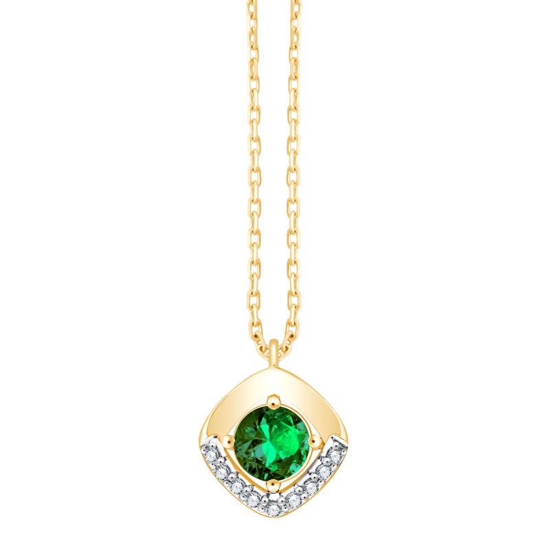 COLLIER LALLA ÉMERAUDE ET DIAMANT