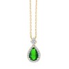 SHAE EMERALD AND DIAMOND NECKLACE