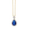 COLLIER SYBIL SAPHIR ET DIAMANT