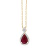 SYBIL RUBY AND DIAMOND NECKLACE