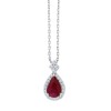 COLLIER SYBIL RUBIS ET DIAMANT