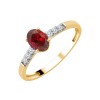 BAGUE MAVIS RUBIS ET DIAMANT