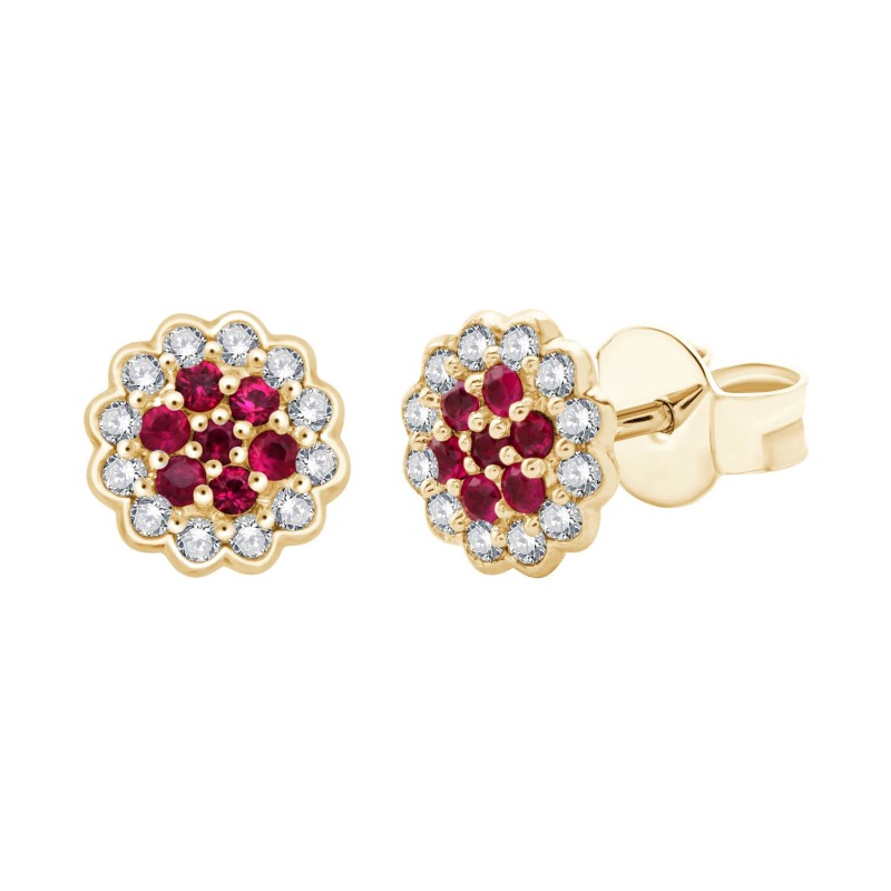 Flore Ruby Earrings