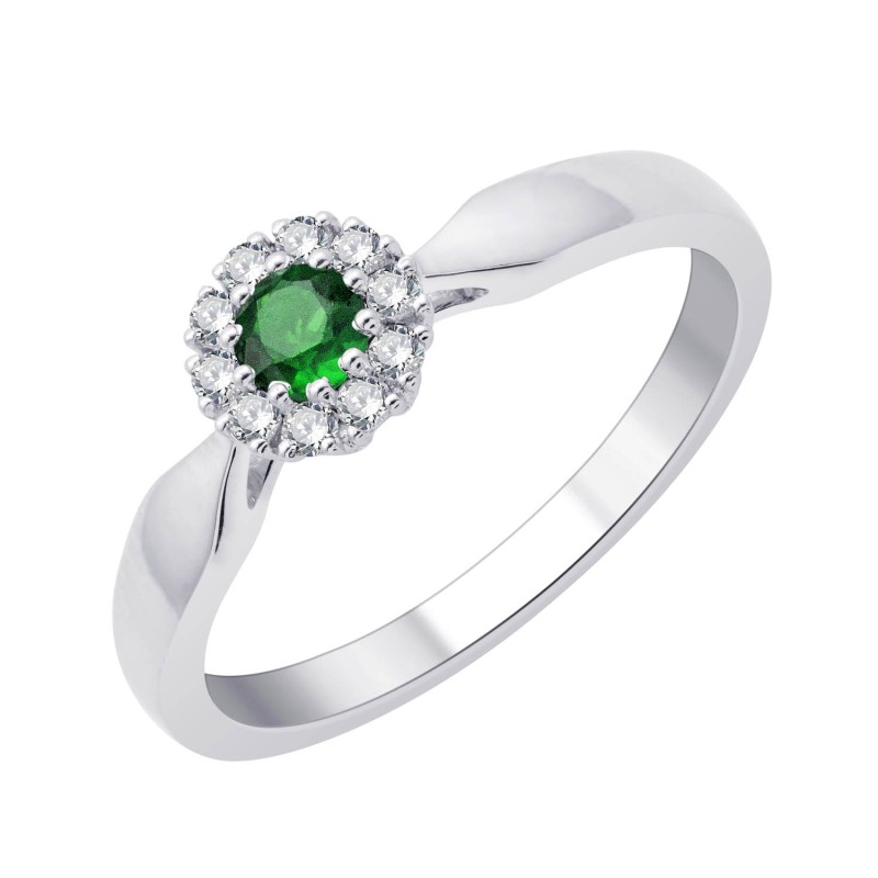 BAGUE LOUISE M EMERAUDE