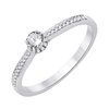 Fiona Solitaire with Rail-Set Side Stones
