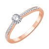 Fiona Solitaire with Rail-Set Side Stones