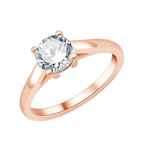 4-claw solitaire ring – 1 ct