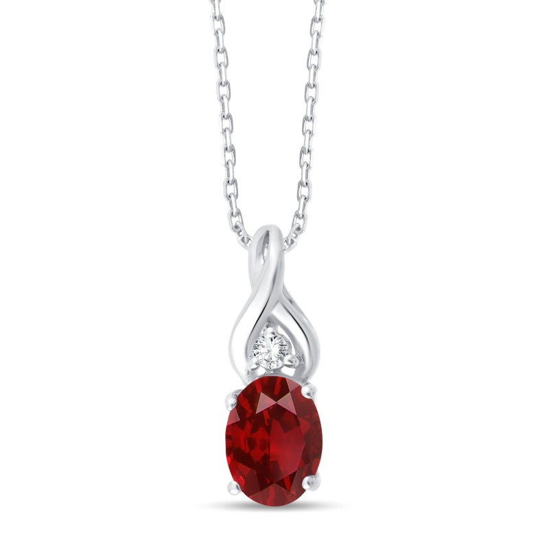 RUBY AND DIAMOND NECKLACE W7/C7