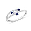 BAGUE SAPHIR ET DIAMANTS W6/R5