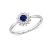 BAGUE SAPHIR ET DIAMANTS W6/R14