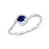 BAGUE SAPHIR ET DIAMANTS W6/R16