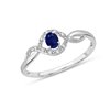SAPPHIRE AND DIAMOND RING W6/R17