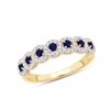 BAGUE SAPHIR  ET DIAMANTS W7/R11