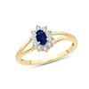 BAGUE SAPHIR ET DIAMANTS W7/R10