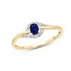 BAGUE SAPHIR ET DIAMANTS W7/R22