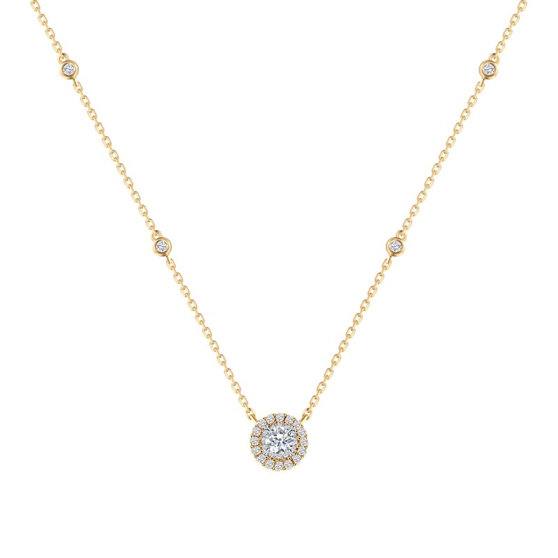 CAPRICE ROUND DIAMOND NECKLACE