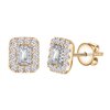 CAPRICE EMERALD-CUT EARRINGS