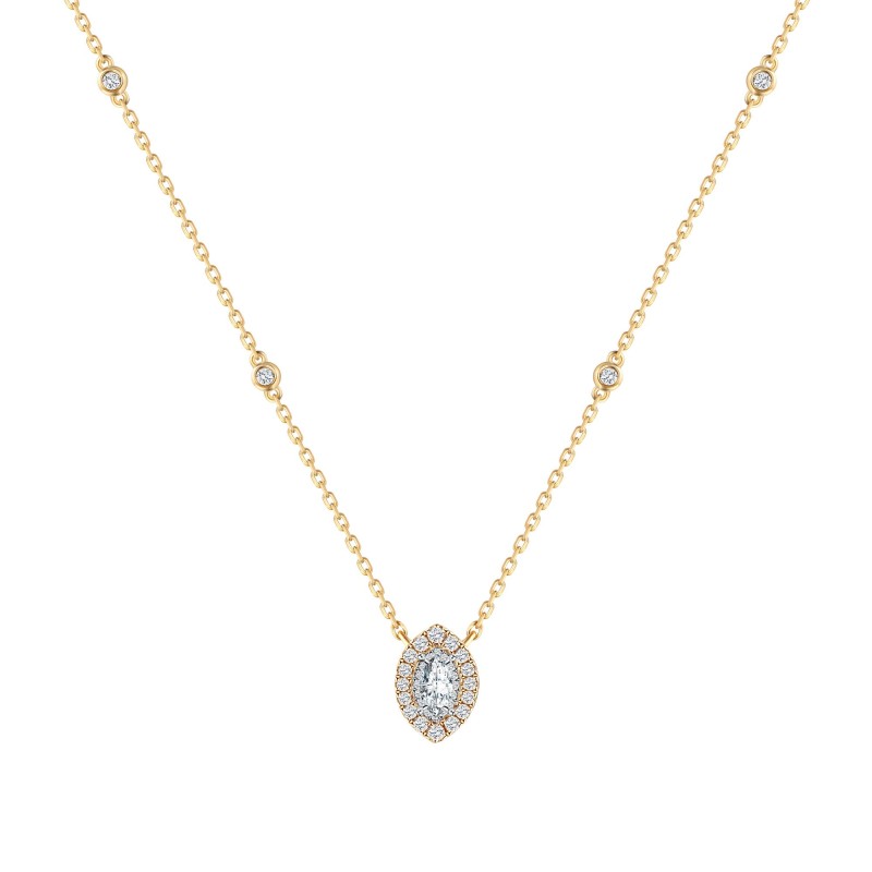COLLIER CAPRICE DIAMANT TAILLE MARQUISE