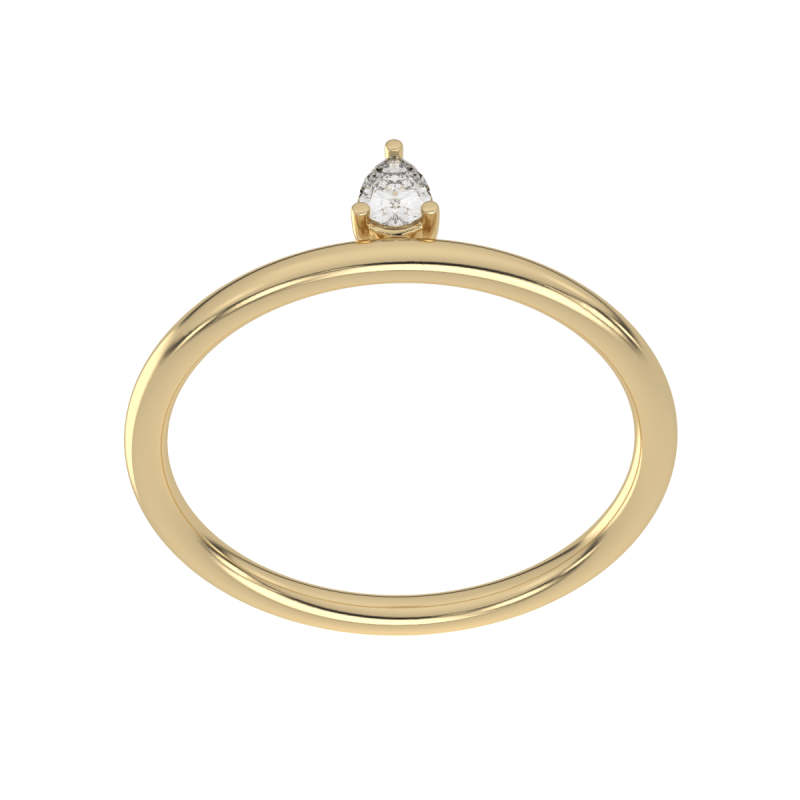 Primavera Pear Solo Ring